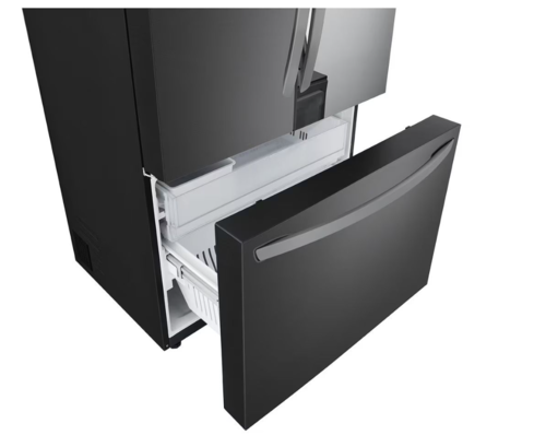 מקרר 3 דלתות מקפיא תחתון 750 ליטר LG GMZ765 נירוסטה מושחרת אל ג'י