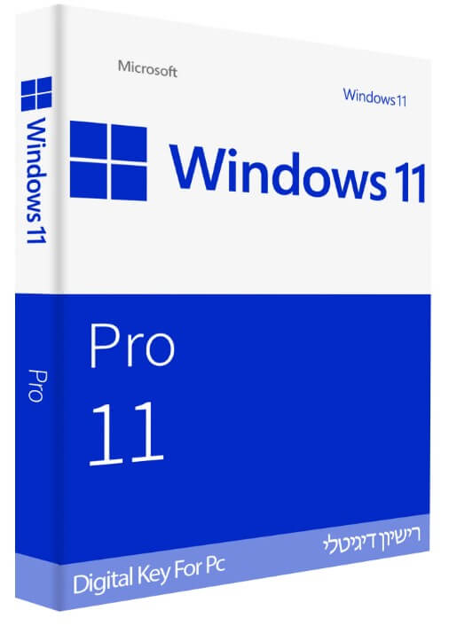 Microsoft מערכת הפעלה Windows 11 PRO 64bit