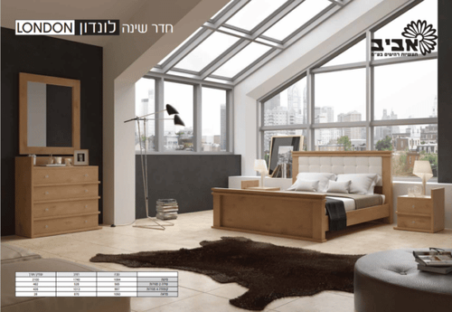 מיטה יהודית + שידה דגם לונדון
