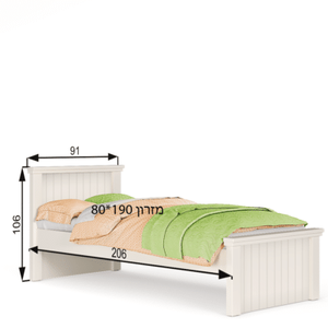 מיטת יחיד דגם 9 V1 תריס