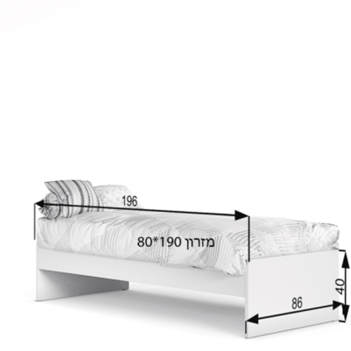 מיטת יחיד דגם דגם 10 V1