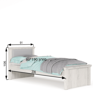 מיטת יחיד דגם 9 V1 פסים ליאור