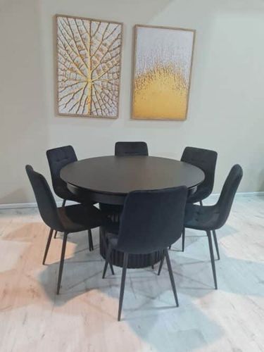 פינת אוכל עבודת נגר+ 4 כסאות