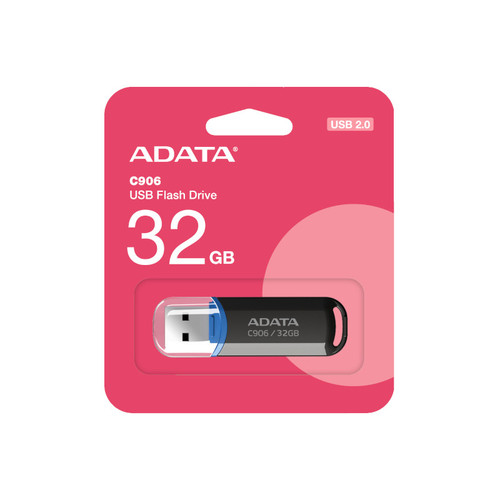 ADATA C906 USB 2.0 Flash Drive - AC906-32G-RBK