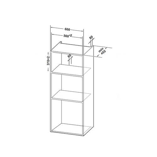 מיקרוגל בנוי משולב גריל דגם EMSB25XG ELECTROLUX בצבע שחור