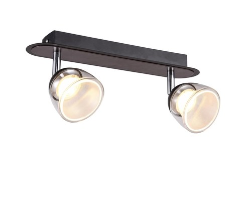 2 ספוטים שחור LED 2X5W