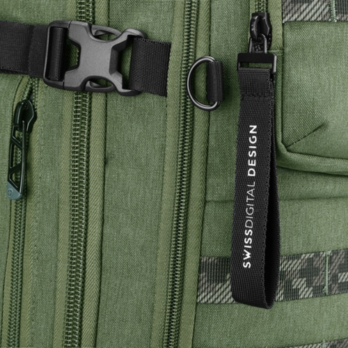 תיק גב / תרמיל Swiss Digital Berg Size XL 16″” & 9.75″” tablet בצבע ירוק