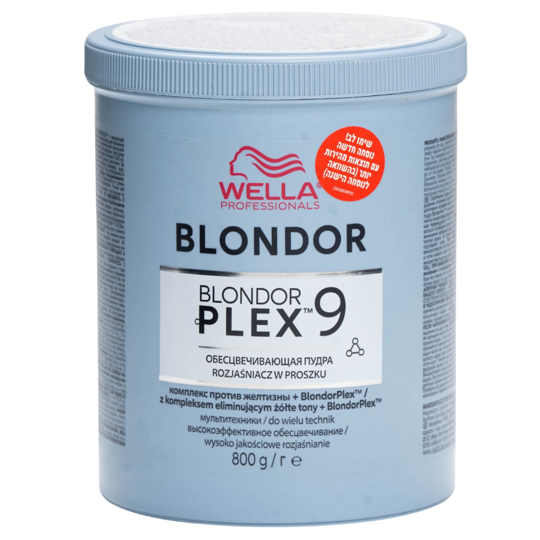 אבקה להבהרת שיער BLONDOR PLEX  בלונדור פלקס 9 טון 800 גר` וולה