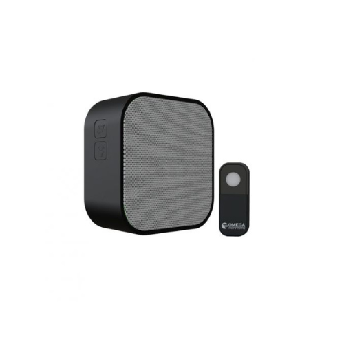 פעמון דלת DC אלחוטי דיגיטלי שחור OM-SPEAKER147-DC-BK