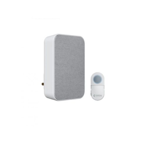 פעמון דלת אלחוטי AC דיגיטלי לבן דגם OM-SPEAKER202-AC-WH