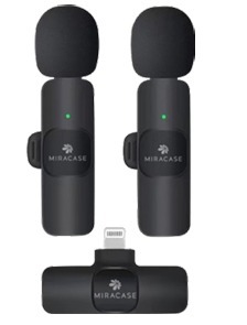 זוג מיקרופון אלחוטיים עם חיבור  MIRACASE  MWML650 Lightning