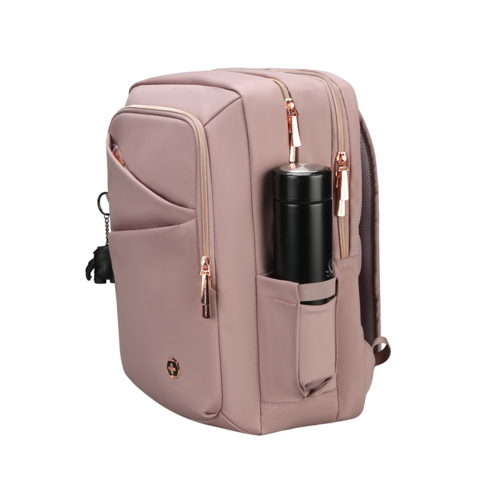 תיק גב Swiss Digital Katy Rose Size L 16″ & 12.9″ iPad ורוד לוטוס