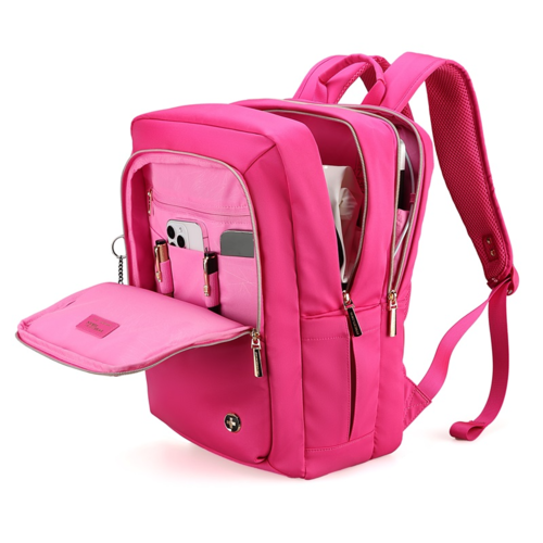 תיק גב Swiss Digital Katy Rose Size L 16″ & 12.9″ iPad ורוד פוקסיה