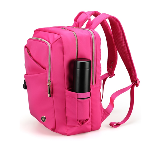 תיק גב Swiss Digital Katy Rose Size L 16″ & 12.9″ iPad ורוד פוקסיה