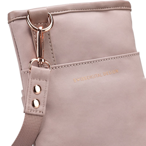 תיק צד Swiss Digital Katy Rose Mini ורוד לוטוס