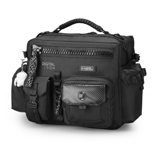 תיק צד נשיאה Swiss Digital Balerna Ultimate Storage Size M 13 inch כולל Apple FMI שחור