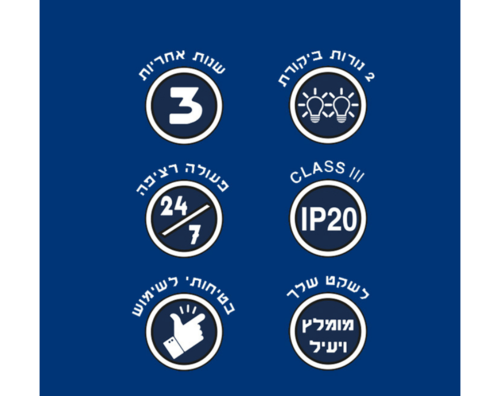 מגן ברקים ונחשולי מתח עם השהיה של 5 דקות דגם LPP-02