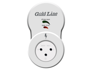 מגן ברקים ונחשולי מתח + השהיה 5 דקות / LPP-02 גולד ליין