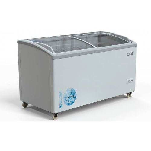 מקפיא שוכב דלת זכוכית קעורה 330 ליטר Artel AFA-390 DF