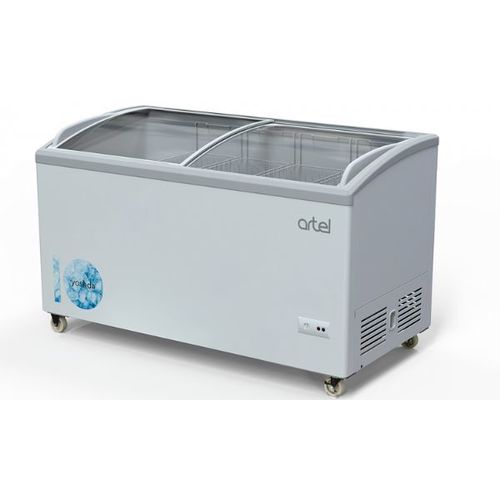 מקפיא שוכב דלת זכוכית קעורה 330 ליטר Artel AFA-390 DF