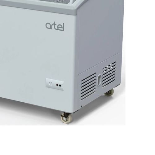 מקפיא שוכב דלת זכוכית קעורה 400 ליטר Artel AFA-480 DF
