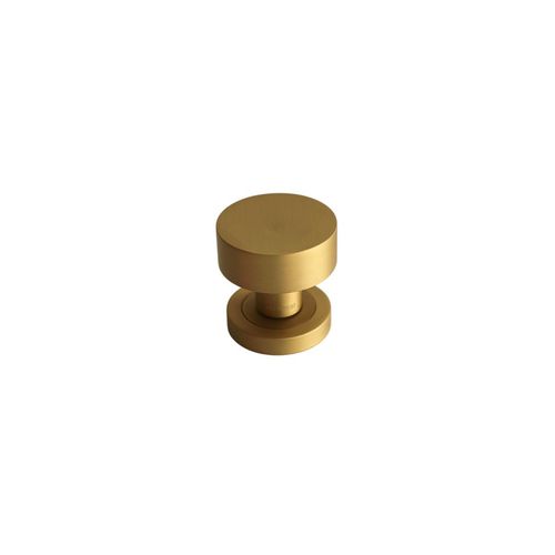 זוג כפתורים לדלת 410 Round - פליז מט מוברש 