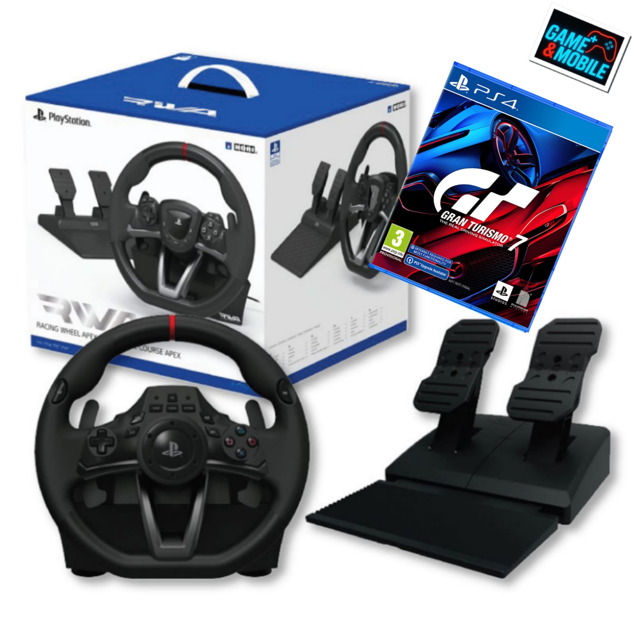 HORI RACING WHEEL APEX + GAME GRAN TURISMO 7 PS4