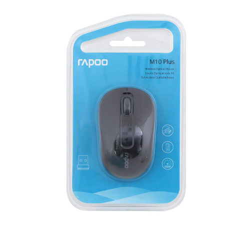 עכבר אופטי Rapoo M10 Plus Black WiFi רפו