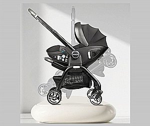חדש! סלקל על גלגלים 5 ב 1 טיולון וכיסא בטיחות - car seat strolle- שחור/אפור