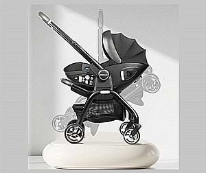 חדש! סלקל על גלגלים 5 ב 1 טיולון וכיסא בטיחות - car seat strolle- בז