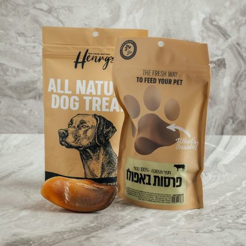 הנריס Henyrs חטיף טבעי לכלבים פרסות באפלו 3 יחידות