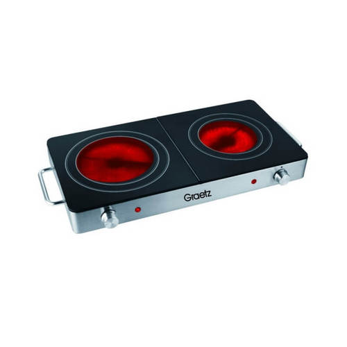 פלטת בישול קרמית כפולה דגם GR295 GRAETZ
