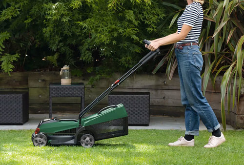 מכסחת דשא נטענת Bosch City Mower 18V +סוללה 4ah  + מטען