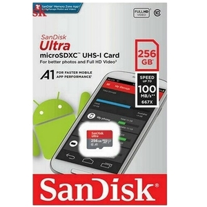 כרטיס זכרון MICRO SD San Disk 256GB סאנדיסק