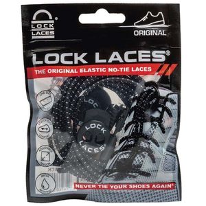 Locklaces - Black White - שרוכי גומי
