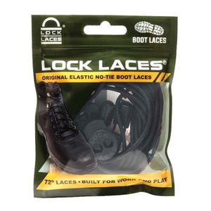 Locklaces - Black Boot - שרוכי גומי