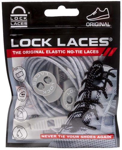 Locklaces - Cool Gray - שרוכי גומי