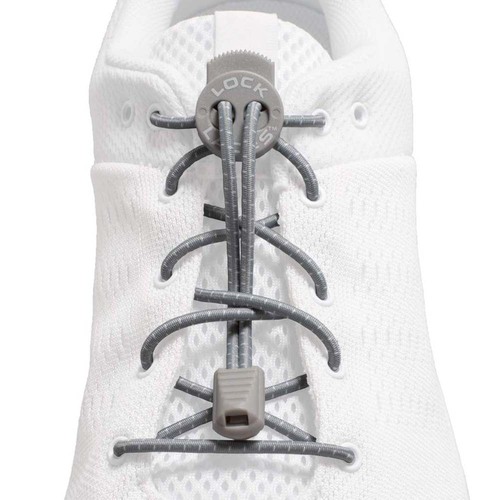 Locklaces - Cool Gray - שרוכי גומי ללא קשירה