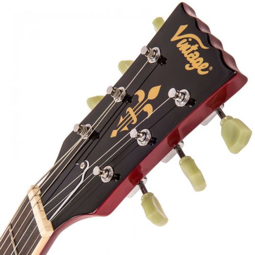 זוית נוספת Vintage VS6CR 'Cherry Red' Chrome Hardware