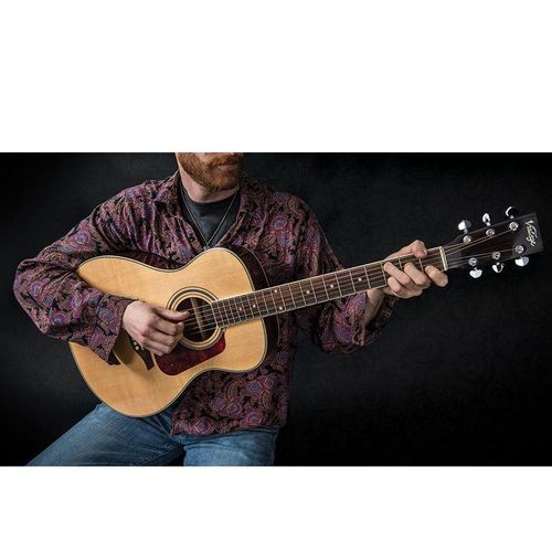 זוית נוספת Vintage V300 Acoustic Folk Guitar Outfit - Natural