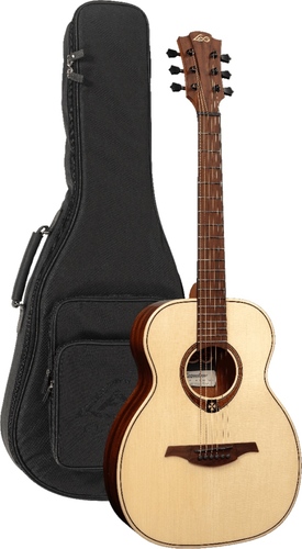 זוית נוספת Lag Guitars TRAMONTANE TRAVEL ENGELMANN SPRUCE electric