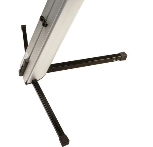 זוית נוספת Ultimate Support Apex AX-48 Pro Silver Column Keyboard Stand