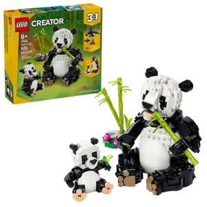 לגו קריאטור 3 ב-1 חיות בר: משפחת דובי פנדות 31165 | Lego