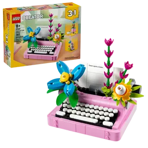 לגו קריאטור 31169 מכונת כתיבה עם פרחים LEGO