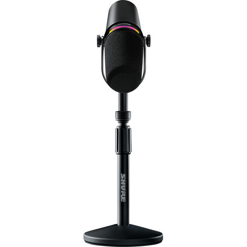 קיט מיקרופון שידור עם סטנד Shure MV7+-K Podcast XLR/USB