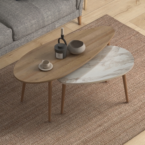 אלון בשילוב שיש לבן