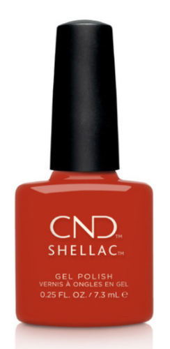 Shellac Hot or Knot - ג'ל היפואלרגני בצבע אדום כתום עז אטום
