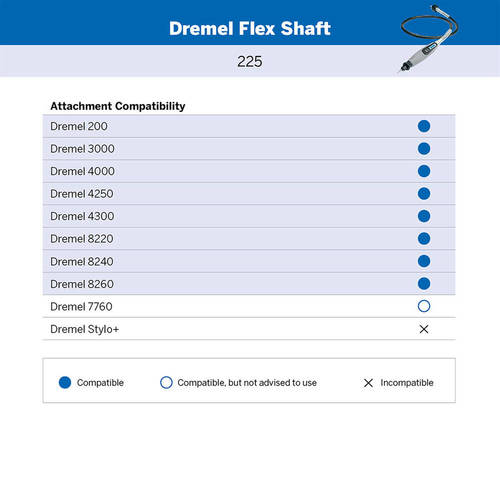 ציר גמיש DREMEL 225 באורך 10.1 ס