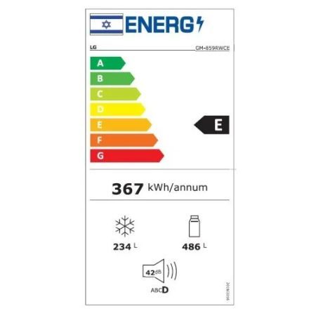 מקרר מקפיא תחתון LG אל ג'י דגם GM859RSCE