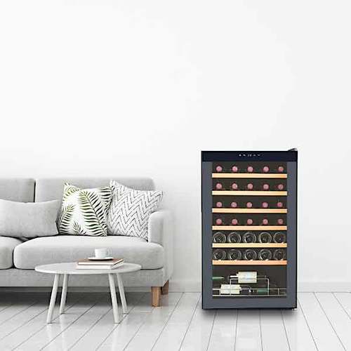 מקרר יין עד ‏34 ‏בקבוקים עם מדחס Vinopo CH-85FD2 מדפי עץ